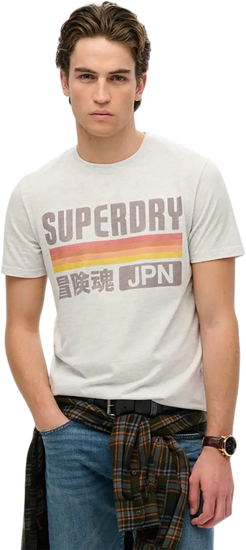 Japan Stripe Relaxed Tee - Men's|-|T-Shirt Décontracté à Rayures Japon - Homme sold by Altitude Sports