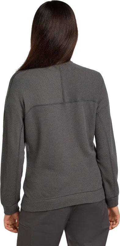 Merino 260 Waffle Knit Wander Long Sleeve Half Zip Top - Women's|-|Haut à manches longues à demi-glissière en tricot gaufré en mérinos 260 Wander - Femme sold by Altitude Sports
