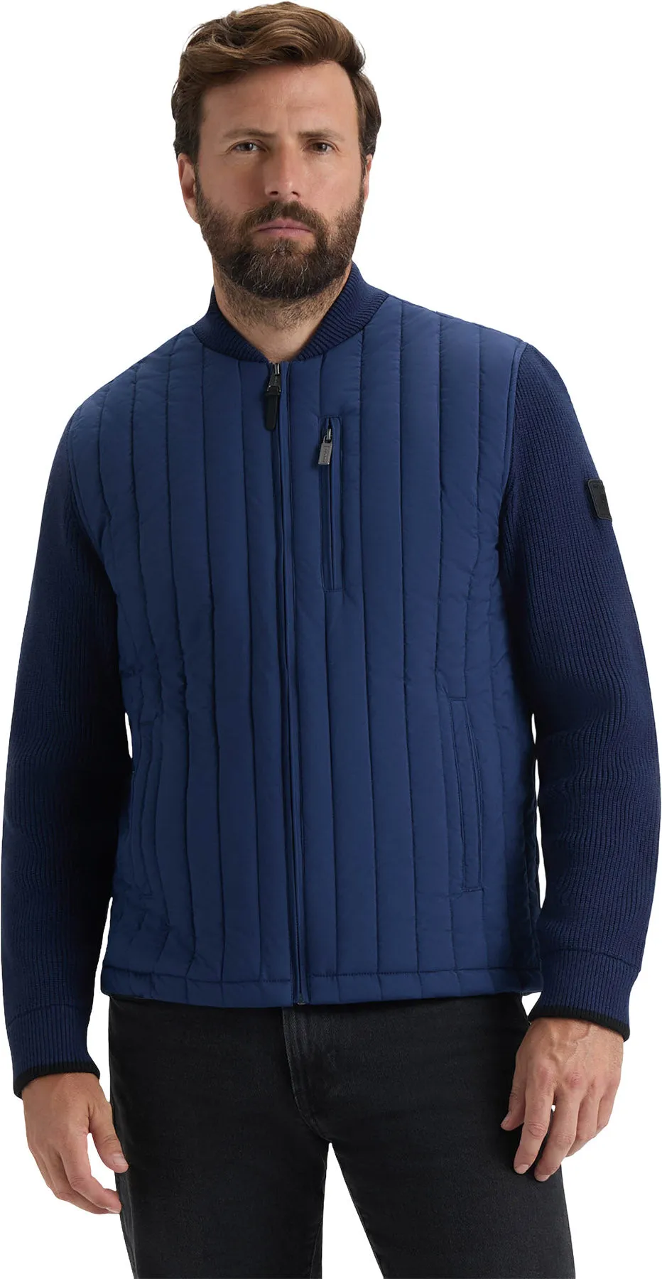 Kindale Vertical Quilt Jacket with Sweater Knit Sleeves - Men's|-|Veste matelassée avec manches en tricot Kindale Vertical - Homme sold by Altitude Sports