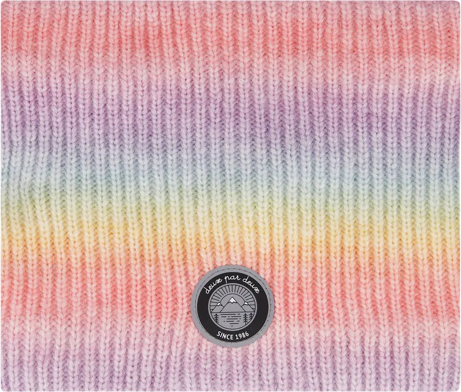 Multicolor Lined Knit Neckwarmer - Little Girl|-|Cache-cou en tricot doublé Multicolore - Petite fille sold by Altitude Sports