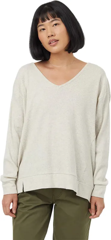 Meyer Waffle Knit V-Neck Longsleeve Top - Women's|-|Haut à manches longues en tricot gaufré à col en V Meyer - Femme sold by Altitude Sports
