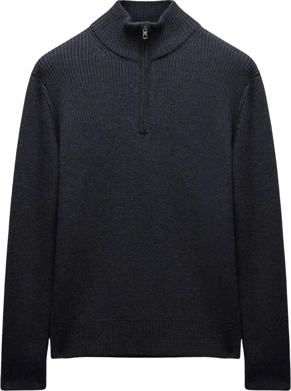 Vinnie Merino Rib Quarter Zip Sweater - Men's|-|Chandail à glissière 1/4 en laine mérinos côtelée Vinnie - Homme sold by Altitude Sports