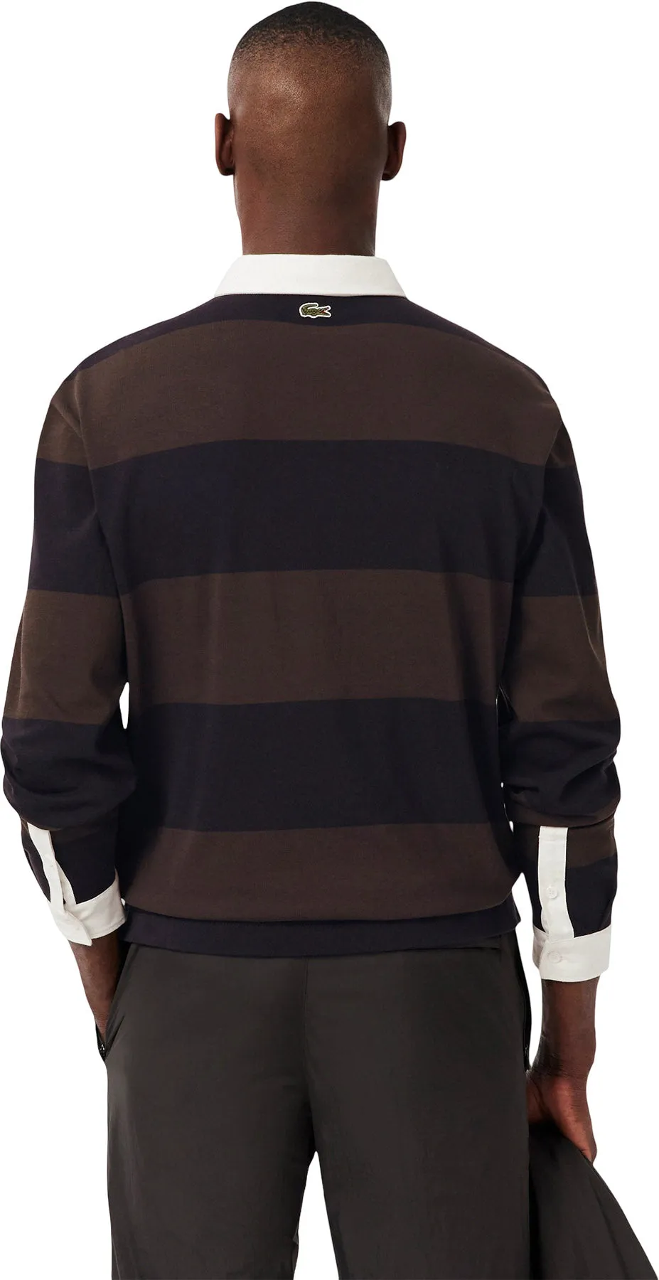 Relaxed Fit Striped Rugby Polo - Men's|-|Polo rugby à rayures coupe décontractée - Homme sold by Altitude Sports product image thumbnail 4