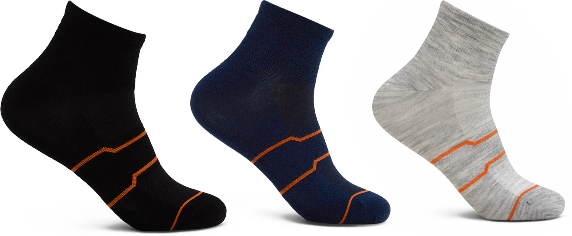 Merino Ankle Cushionless Socks - 3-pack - Unisex|-|Chaussettes basses en mérinos sans matelassage - Paquet de 3 - Unisexe sold by Altitude Sports