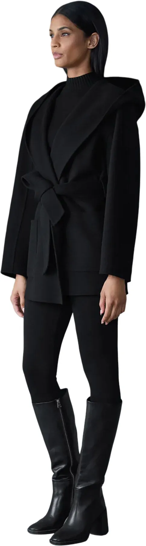 Paya Wool Wrap Coat with Sash Belt - Women's|-|Manteau portefeuille en laine avec ceinture Paya - Femme sold by Altitude Sports product image thumbnail 2