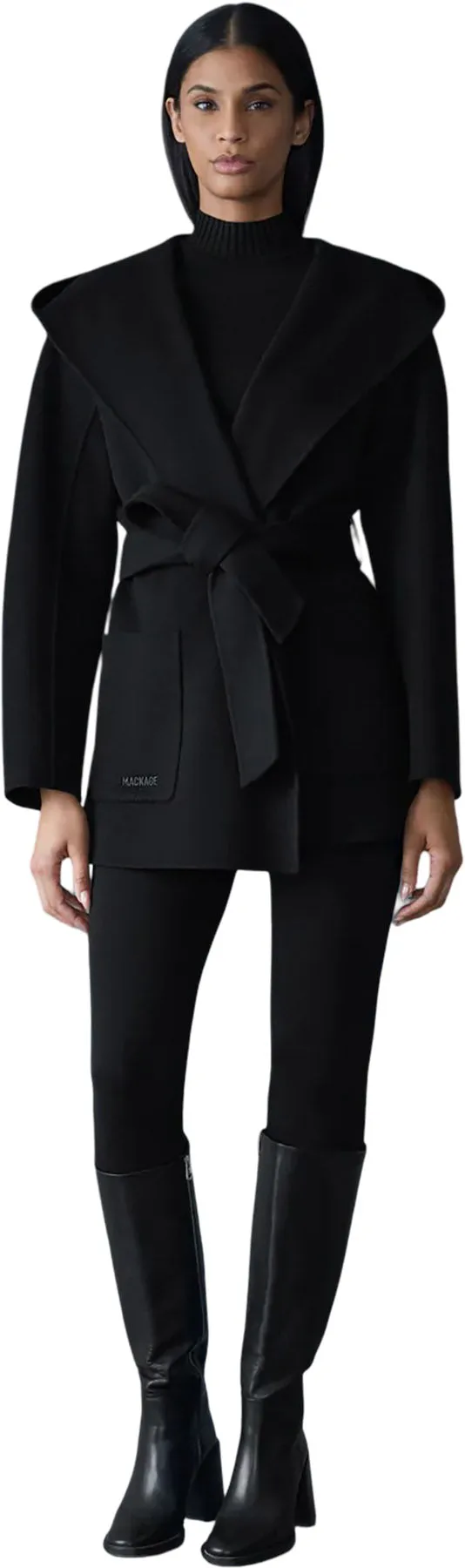 Paya Wool Wrap Coat with Sash Belt - Women's|-|Manteau portefeuille en laine avec ceinture Paya - Femme sold by Altitude Sports product image thumbnail 3
