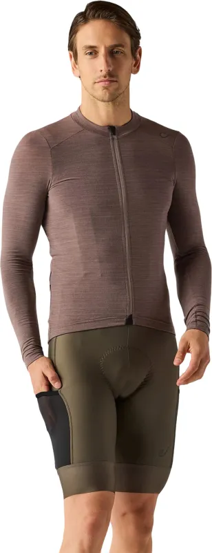 Luxe Merino Long Sleeve Jersey - Men's|-|Maillot à manches longues en mérinos Luxe - Homme sold by Altitude Sports