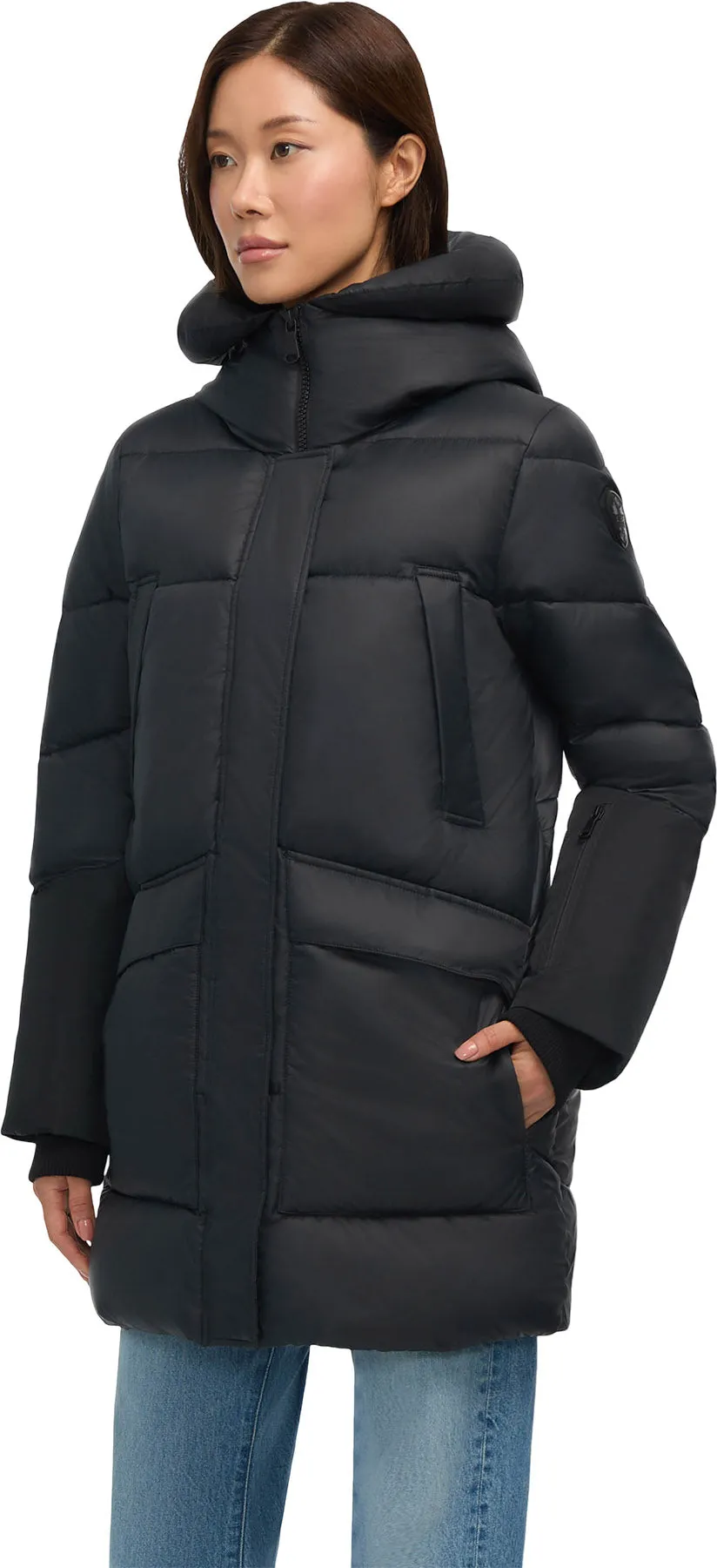 Heirani Mid-Length Quilted Puffer Parka with Oversized Hood - Women's|-|Parka mi-longue matelassée avec capuchon surdimensionné Heirani - Femme sold by Altitude Sports product image thumbnail 3