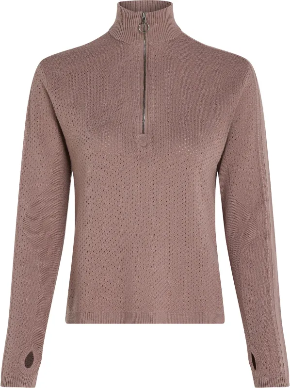 Merino Icebreaker Anniversary Original Long Sleeve Half Zip Top - Women's|-|Haut à demi-glissière à manches longues en mérinos Icebreaker Anniversary Original - Femme made by Icebreaker