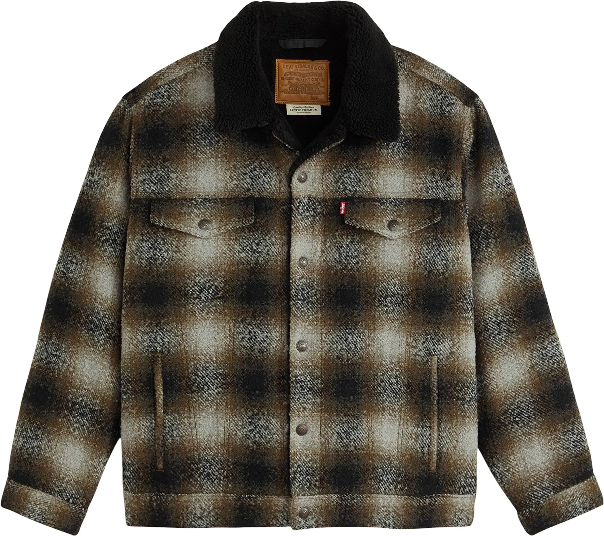Relaxed Fit Plaid Trucker Jacket - Men's|-|Manteau de camionneur à carreaux coupe décontractée - Homme sold by Altitude Sports