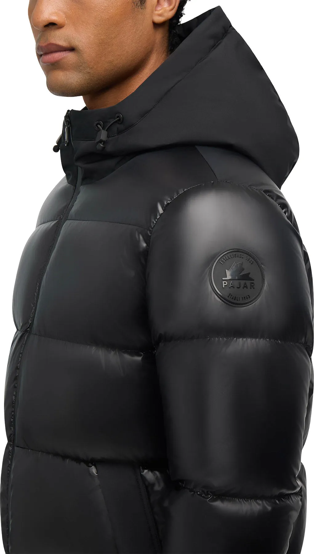 Rikuto Boxy Channel Quilted Puffer Jacket with Fixed Hood - Men's |-|Manteau matelassé coupe carrée à canaux avec capuchon fixe Rikuto - Homme sold by Altitude Sports product image thumbnail 3