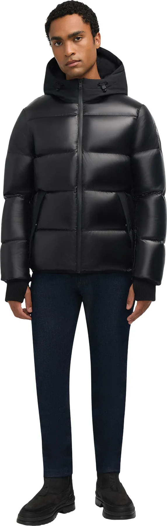 Rikuto Boxy Channel Quilted Puffer Jacket with Fixed Hood - Men's |-|Manteau matelassé coupe carrée à canaux avec capuchon fixe Rikuto - Homme sold by Altitude Sports product image thumbnail 4