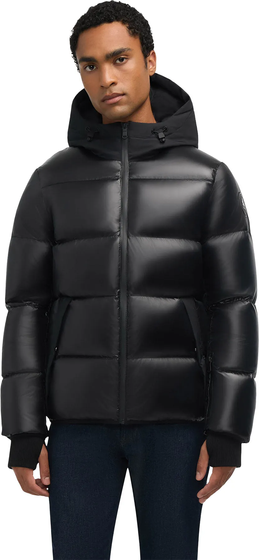 Rikuto Boxy Channel Quilted Puffer Jacket with Fixed Hood - Men's |-|Manteau matelassé coupe carrée à canaux avec capuchon fixe Rikuto - Homme sold by Altitude Sports
