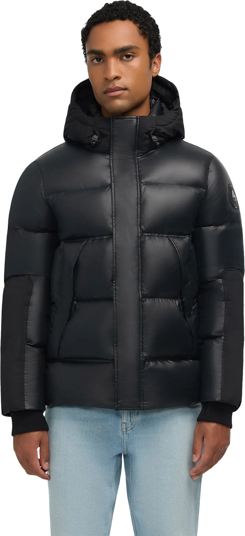 Nuray Mixed Media Color Block Puffer Jacket with Fixed Hood - Men's|-|Manteau matelassé à couleurs contrastantes en matériaux assortis avec capuchon fixe Nuray - Homme sold by Altitude Sports