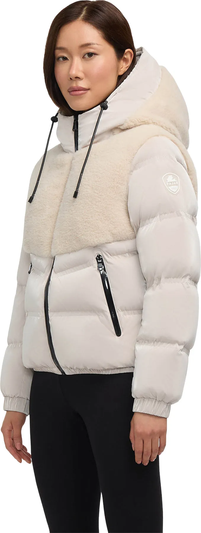 Nephele Mixed Media Short Puffer Jacket with Fixed Hood - Women's|-|Manteau matelassé court en matériaux assortis avec capuchon fixe Nephele - Femme sold by Altitude Sports product image thumbnail 3