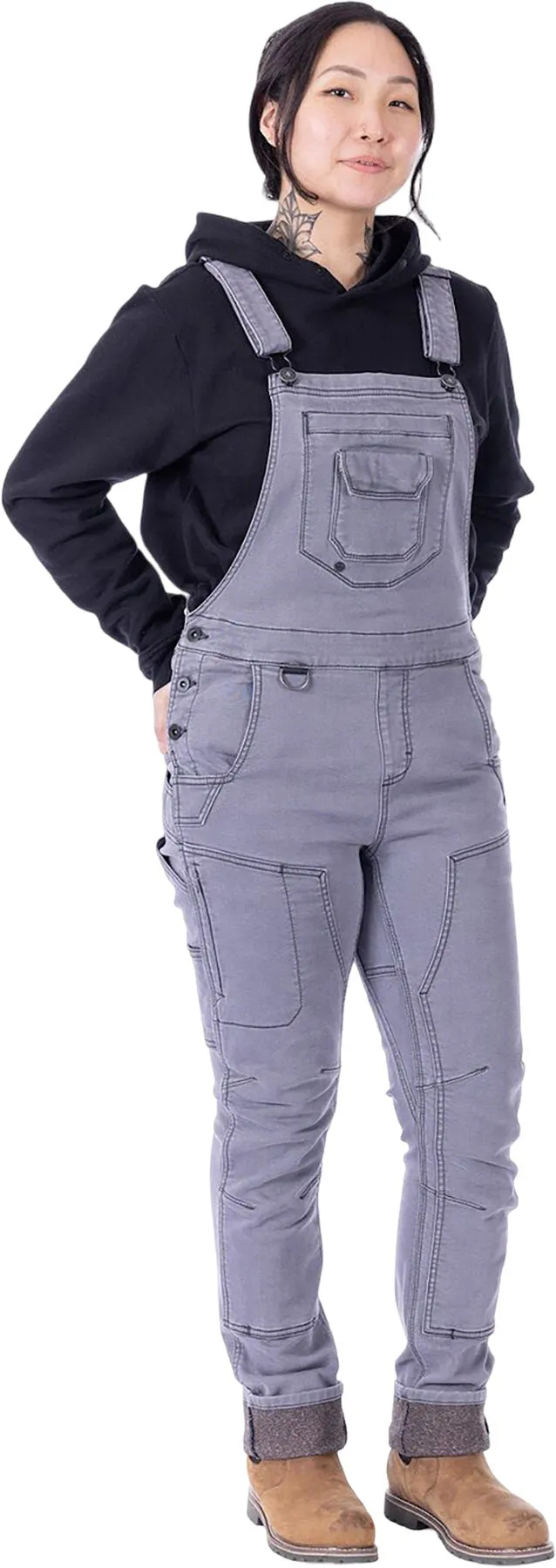 FRESHLEY HOTSWAP STRETCH DENIM DROP SEAT OVERALLS - Women's|-|SALOPETTE FRESHLEY HOTSWAP STRETCH DENIM À RABAT - Femme sold by Altitude Sports