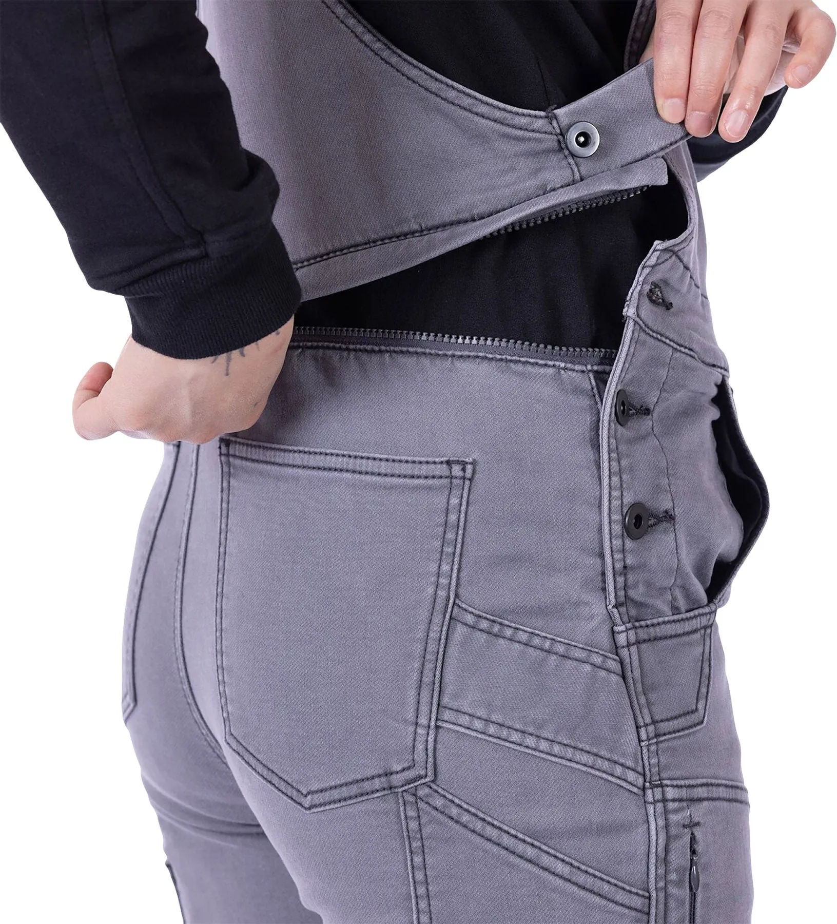 FRESHLEY HOTSWAP STRETCH DENIM DROP SEAT OVERALLS - Women's|-|SALOPETTE FRESHLEY HOTSWAP STRETCH DENIM À RABAT - Femme sold by Altitude Sports product image thumbnail 5