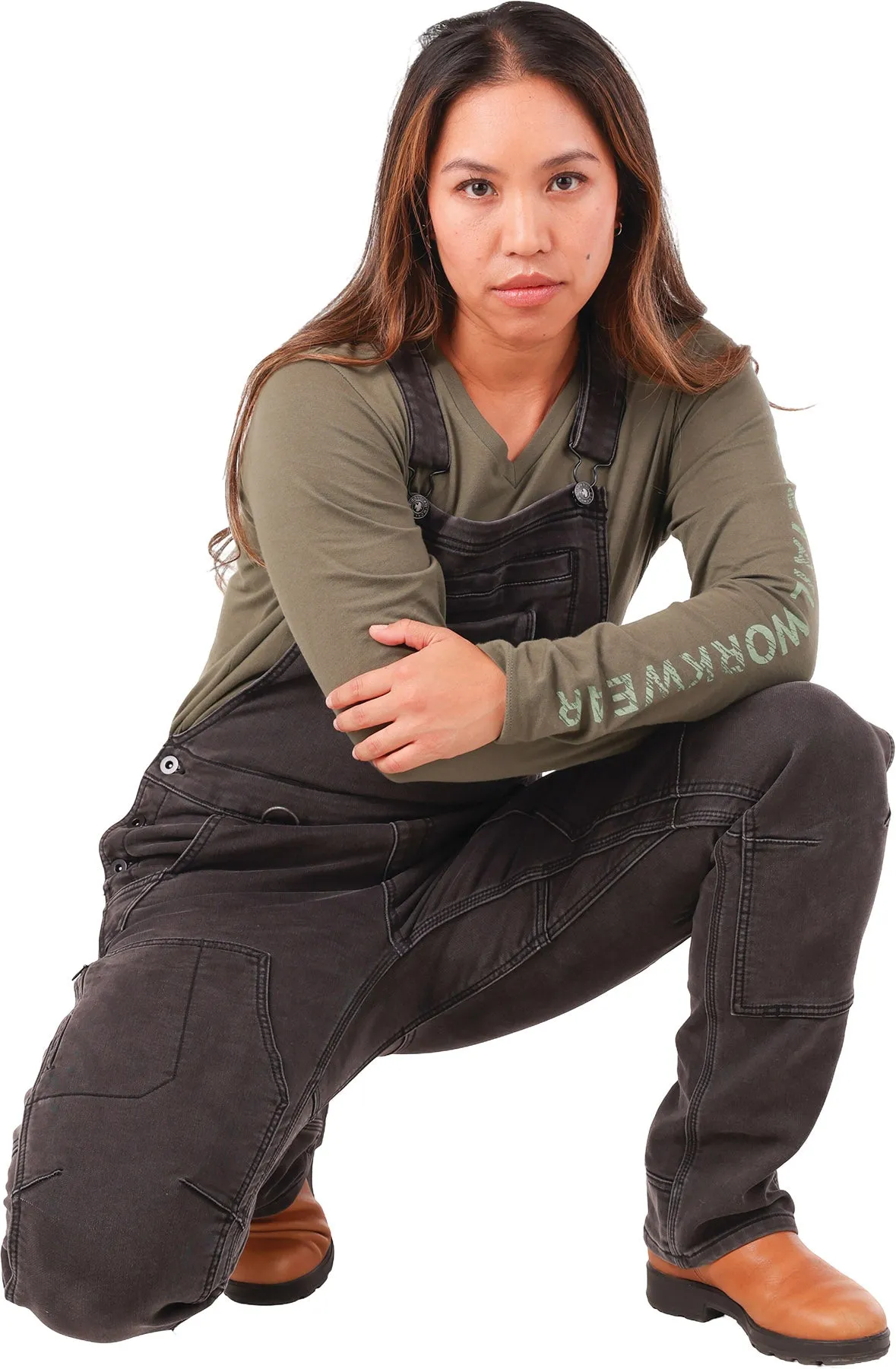 FRESHLEY HOTSWAP STRETCH DENIM DROP SEAT OVERALLS - Women's|-|SALOPETTE FRESHLEY HOTSWAP STRETCH DENIM À RABAT - Femme sold by Altitude Sports product image thumbnail 2