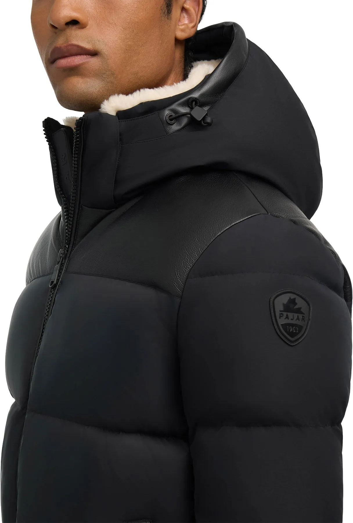 Rigel Mixed Media Faux Shearling Puffer Jacket with Removable Hood - Men's|-|Hommes Manteau Rigel Media Mixtes avec du Faux Shearling et une Capuche Détachable sold by Altitude Sports product image thumbnail 3