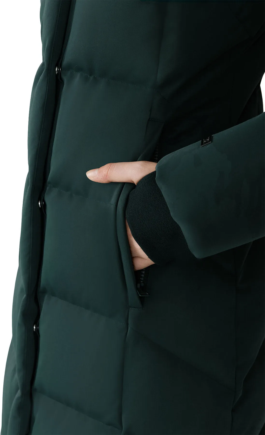 Talyse-C Maxi Down Coat with Hood - Women's |-|Manteau maxi en duvet avec capuchon Talyse-C - Femme sold by Altitude Sports product image thumbnail 4