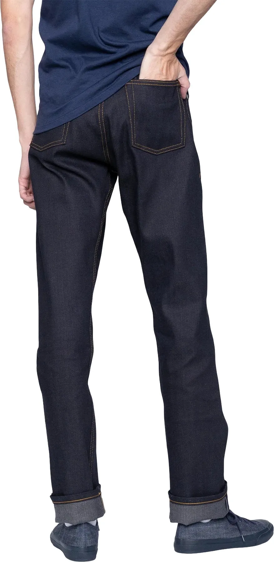 True Guy Jeans - Deep Indigo Stretch Selvedge - Men's|-|Jean à lisière en denim extensible True Guy - Indigo foncé - Homme sold by Altitude Sports product image thumbnail 3