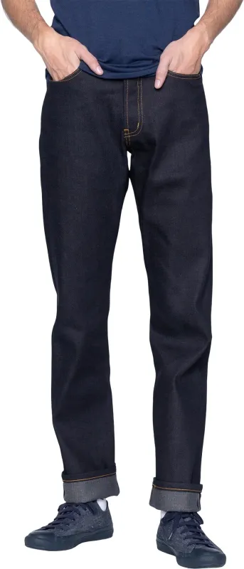 True Guy Jeans - Deep Indigo Stretch Selvedge - Men's|-|Jean à lisière en denim extensible True Guy - Indigo foncé - Homme sold by Altitude Sports