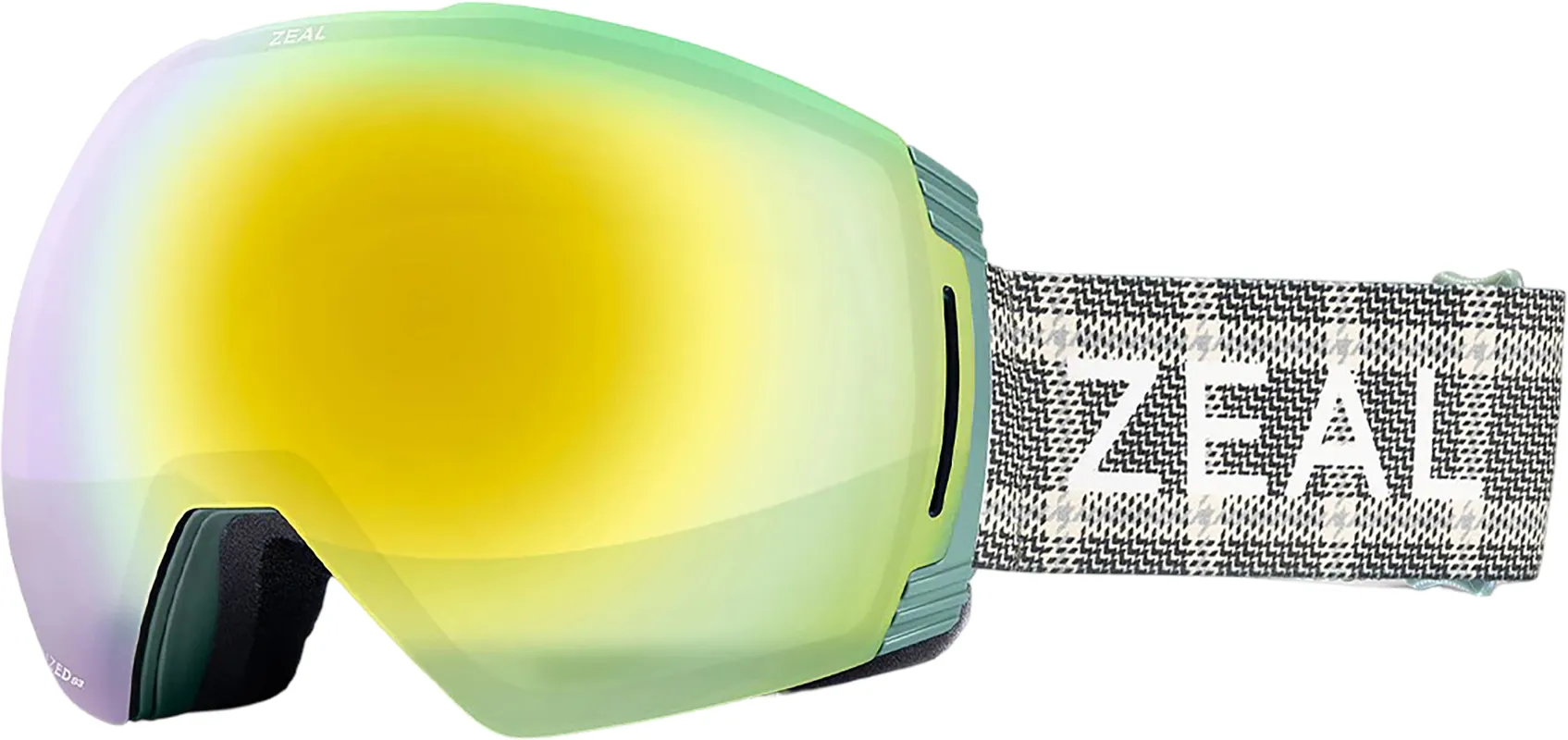 Cloudfall XL RLs + ODT Ski Goggles - Plaiditude - Polarized Alchemy with Sky Blue Mirror Lens|-|Lunettes de ski Cloudfall XL RLs + ODT - Plaiditude - Verres polarisés Alchemy avec Sky Blue Mirror sold by Altitude Sports
