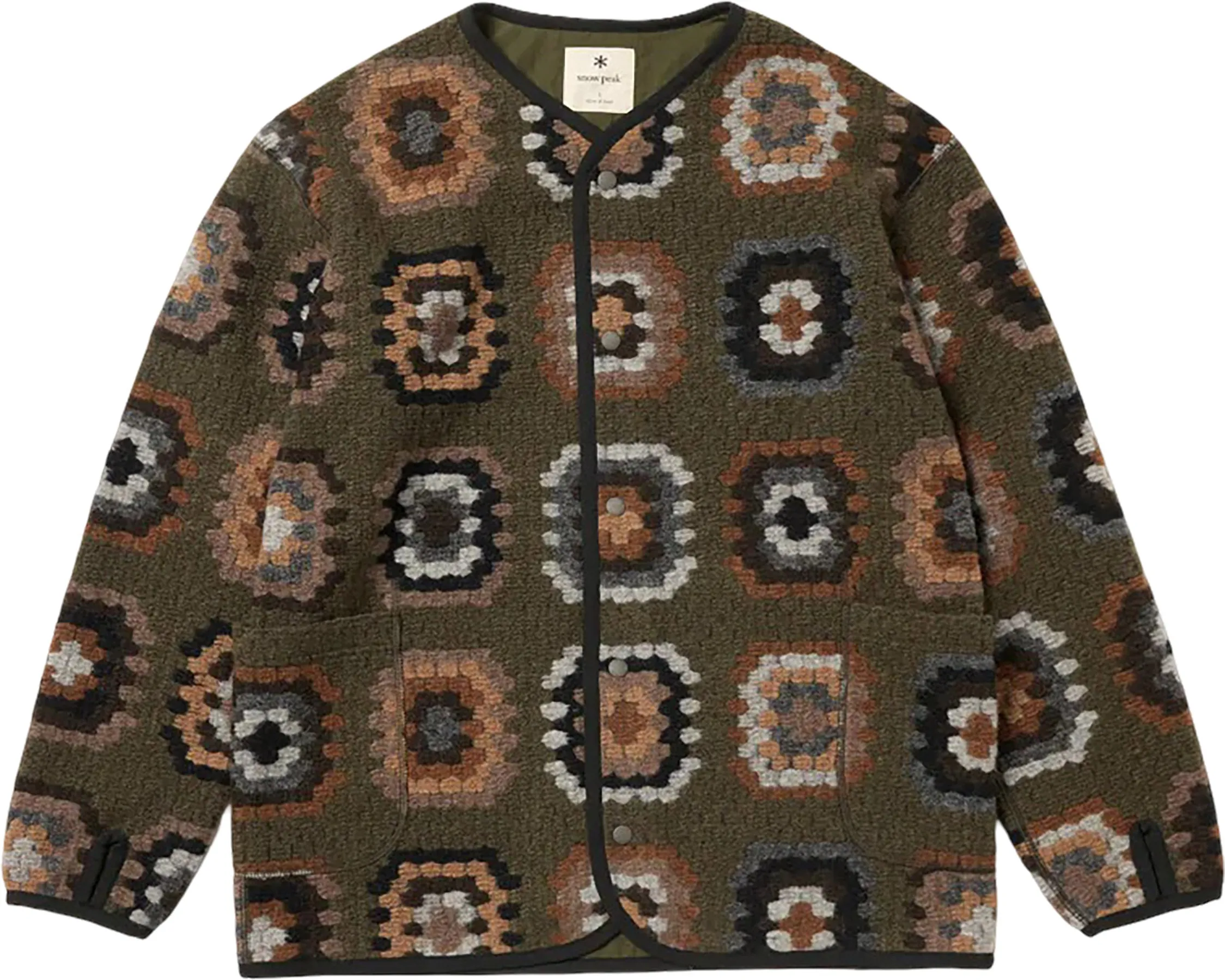 Wool Jacquard Cardigan - Unisex|-|Cardigan en laine à tricot jacquard - Unisexe sold by Altitude Sports