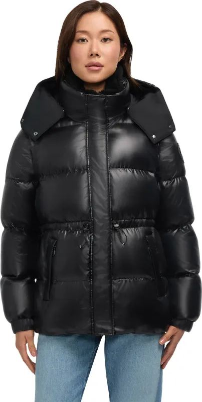 Halo Puffer Jacket with Removable Hood and Faux Sherpa Bib - Women's|-|Manteau matelassé avec capuchon amovible et plastron en fausse fourrure sherpa Halo - Femme sold by Altitude Sports