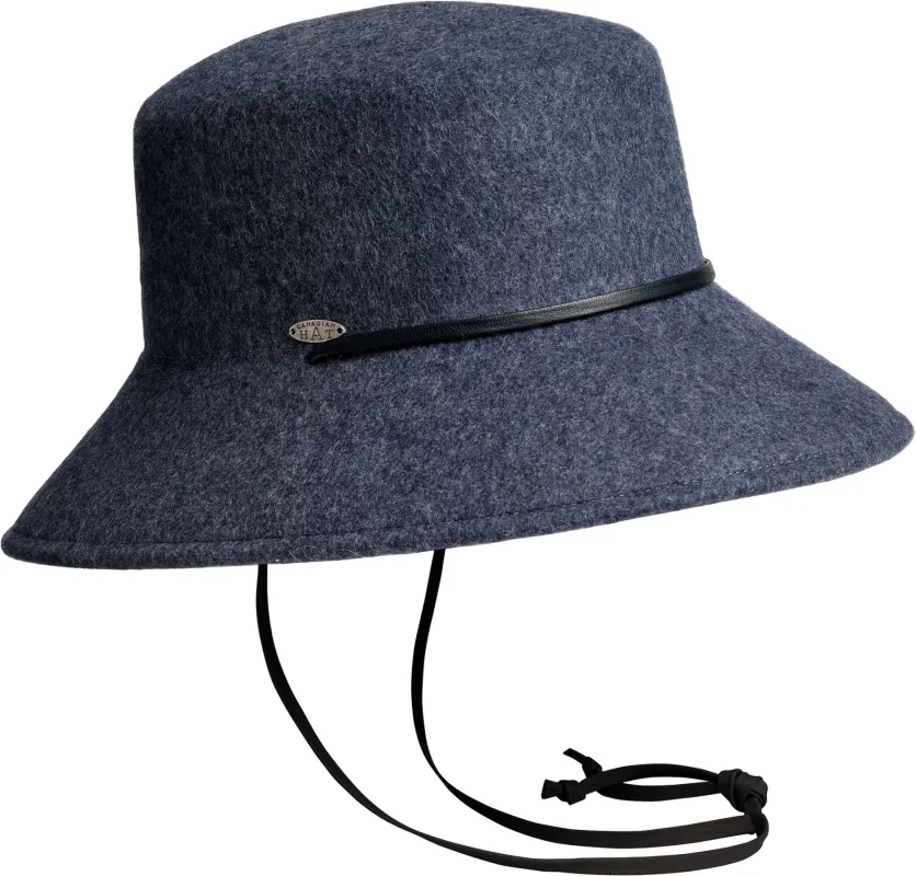 FLORIA CS - FEDORA HAT W THIN LEATHER CHIN STRAP - Women's|-|Floria CS - Chapeau fedora avec fine lanière de cuir - Femme sold by Altitude Sports