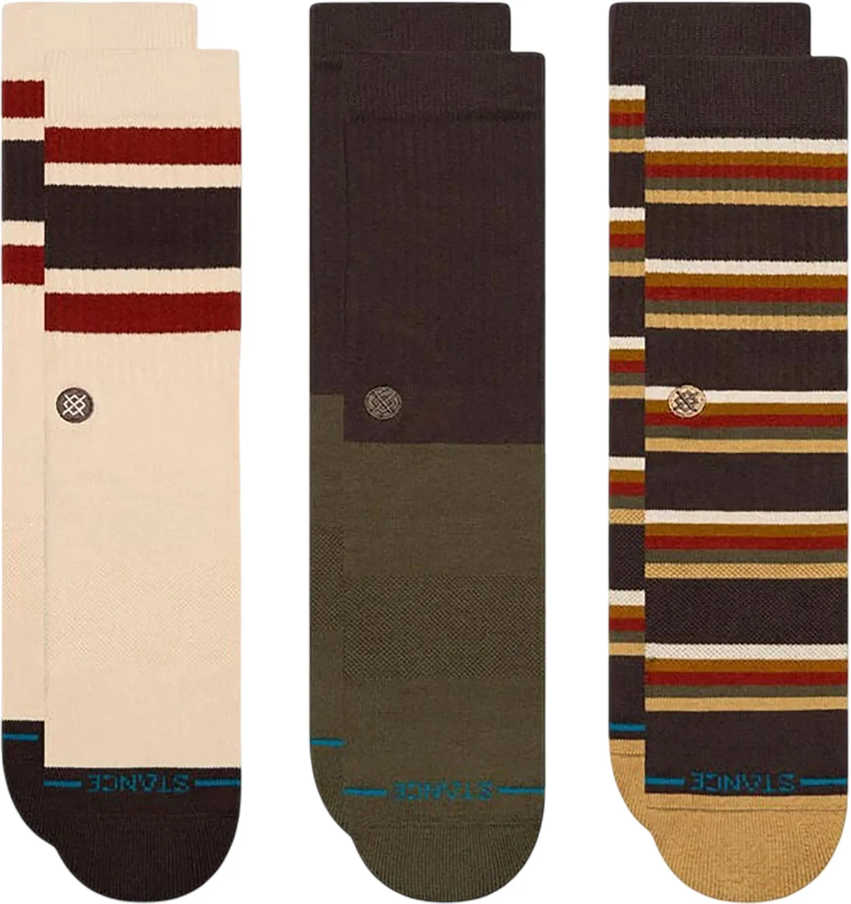 Mill House 3 Pack Crew Socks - Unisex|-|Chaussettes mi-mollet Mill House Paquet de 3 - Unisexe sold by Altitude Sports