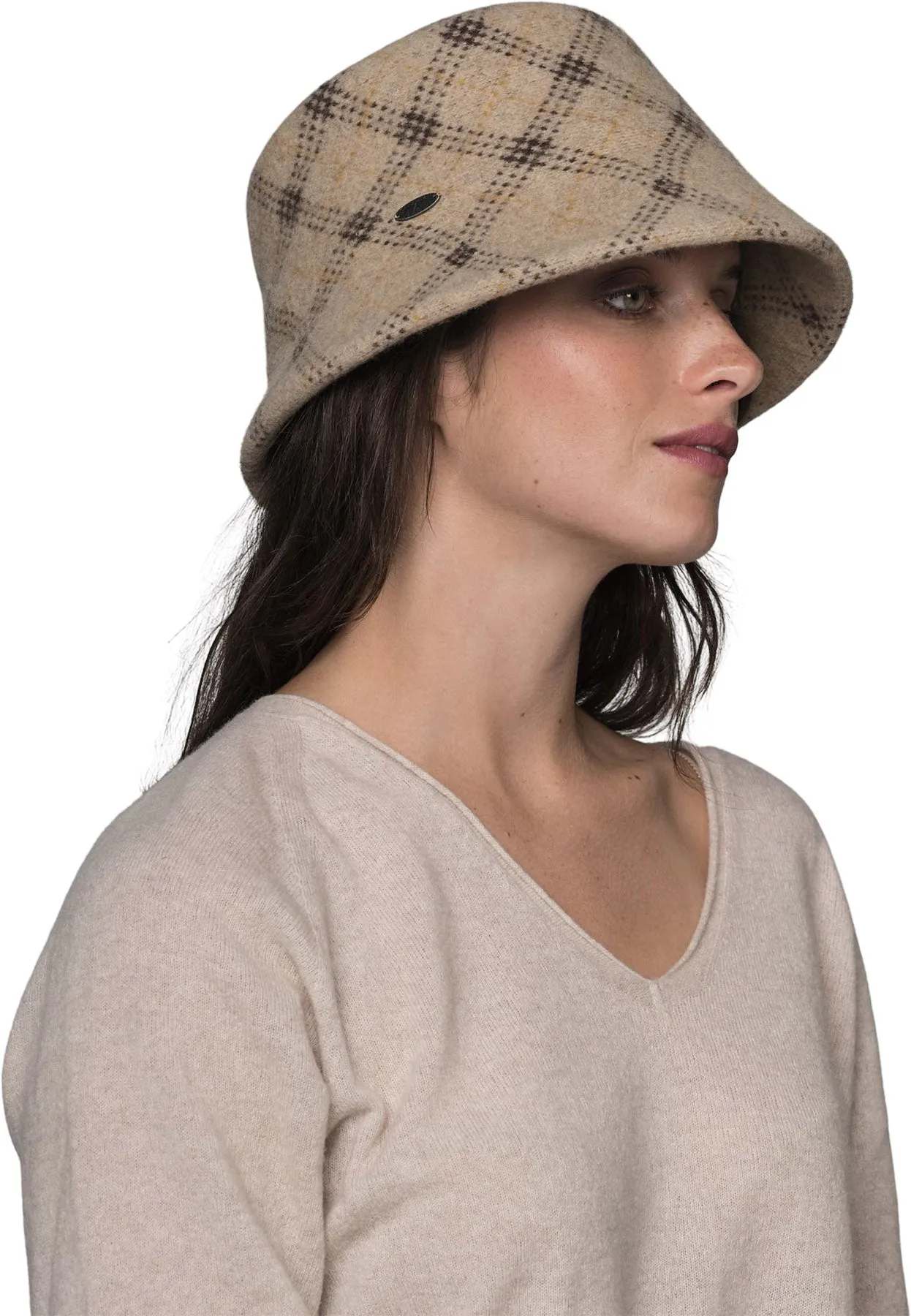 CAMIYAH - JACQUARD PLAID CLOCHE HAT - Women's|-|Camiyah - Chapeau cloche à motif jacquard écossais - Femme sold by Altitude Sports product image thumbnail 3