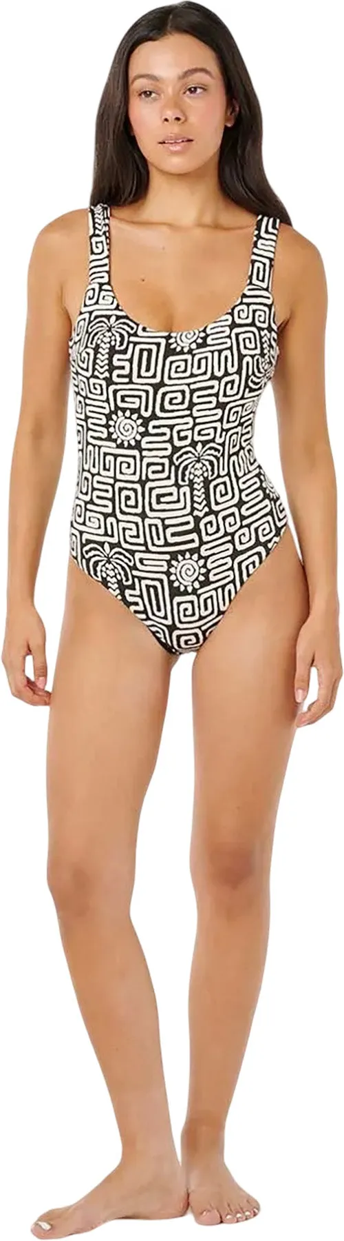 Sunset Jacquard One Piece Swimsuit - Women's|-|Maillot de bain une pièce jacquard Sunset - Femme sold by Altitude Sports product image thumbnail 4