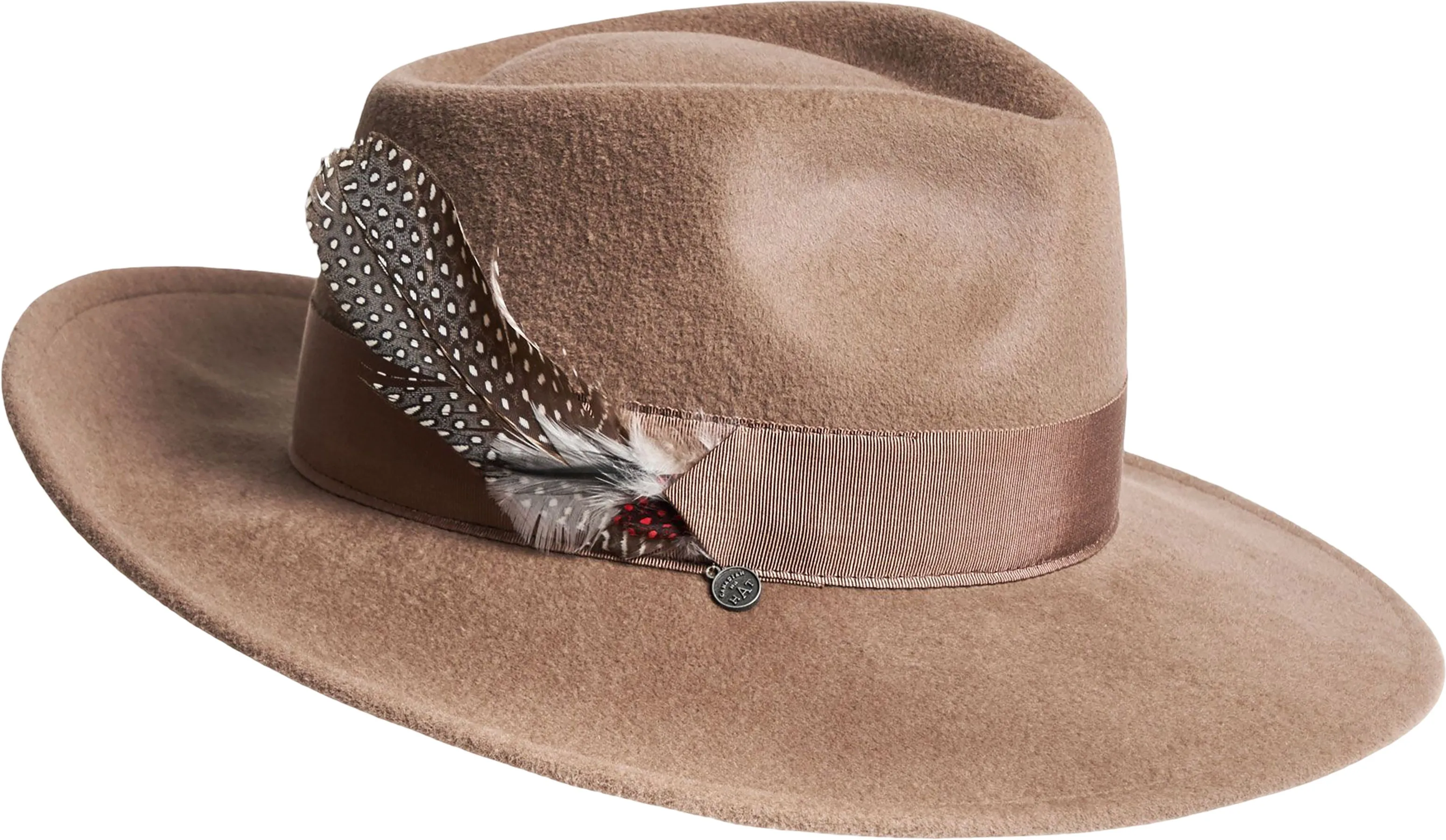 FEDINA - LARGE FUR FELT FEDORA HAT W FEATHER - Women's|-|FEDINA - GRAND CHAPEAU FEDORA EN FEUTRE DE FOURRURE AVEC PLUME - Femme sold by Altitude Sports product image thumbnail 2