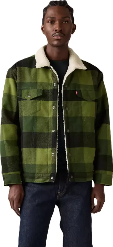 Relaxed Fit Plaid Trucker Jacket - Men's|-|Manteau de camionneur à carreaux coupe décontractée - Homme sold by Altitude Sports
