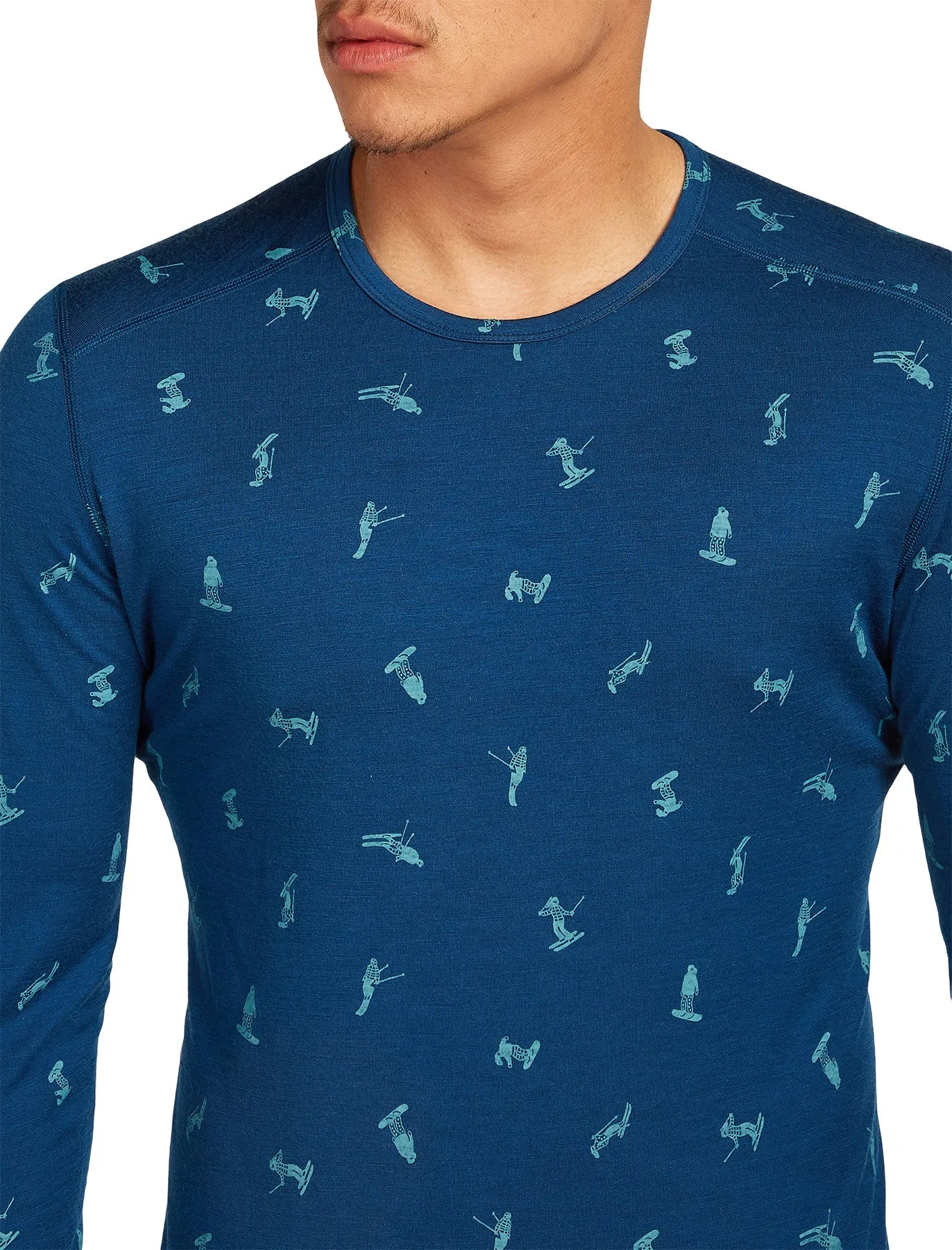 Merino 200 Oasis Snow Day Long Sleeve Crewe Thermal Top - Men's|-|Haut thermique à col rond et manches longues en mérinos 200 Oasis Snow Day - Homme sold by Altitude Sports product image thumbnail 4