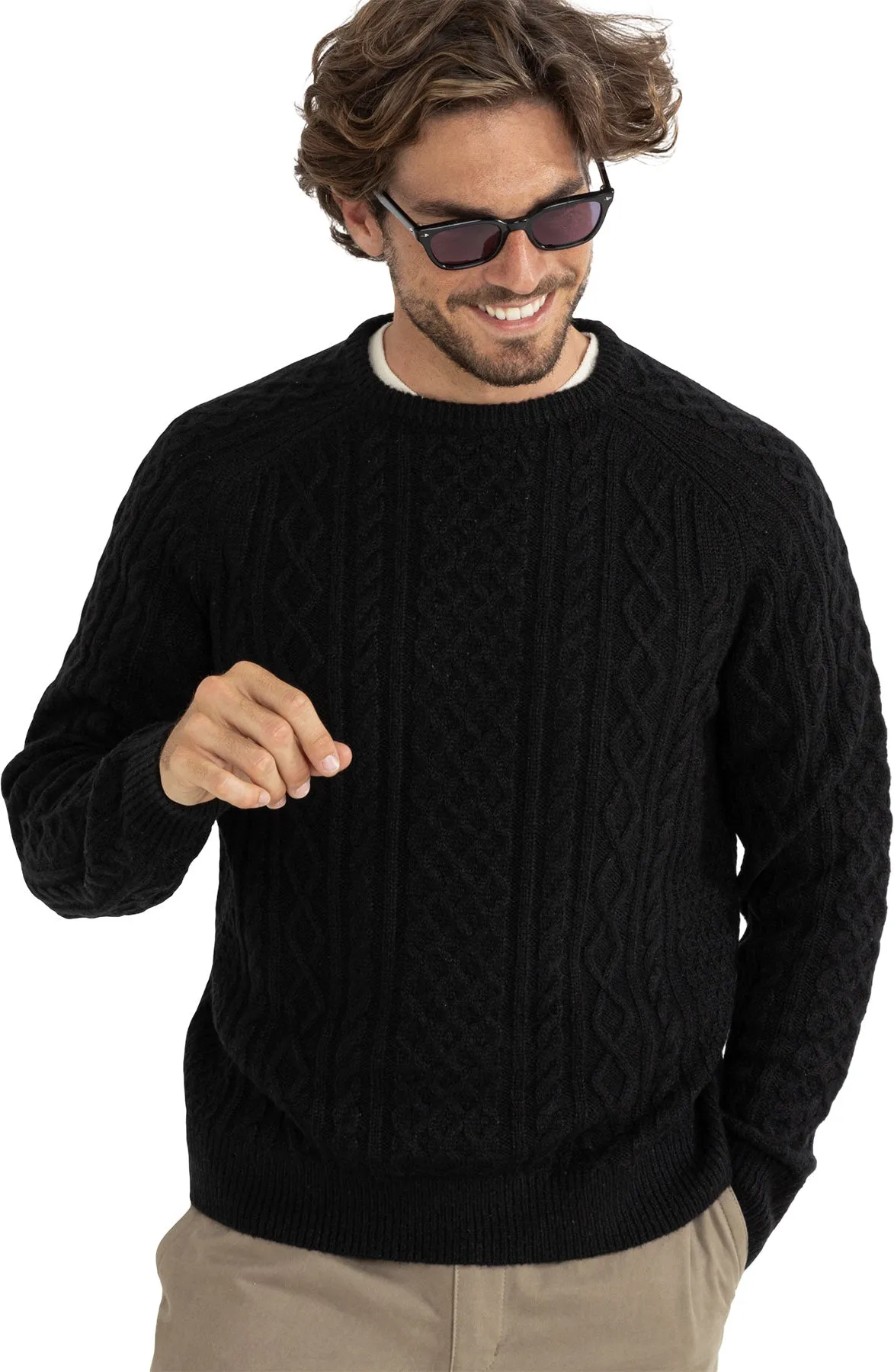 Mohair Fishermans Knit Pine Sweater - Men's|-|Chandail en mohair et tricot de pêcheur Pine - Homme sold by Altitude Sports product image thumbnail 4