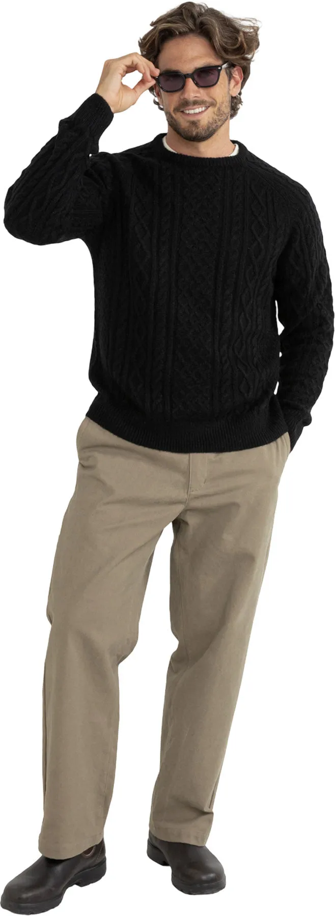 Mohair Fishermans Knit Pine Sweater - Men's|-|Chandail en mohair et tricot de pêcheur Pine - Homme sold by Altitude Sports product image thumbnail 5