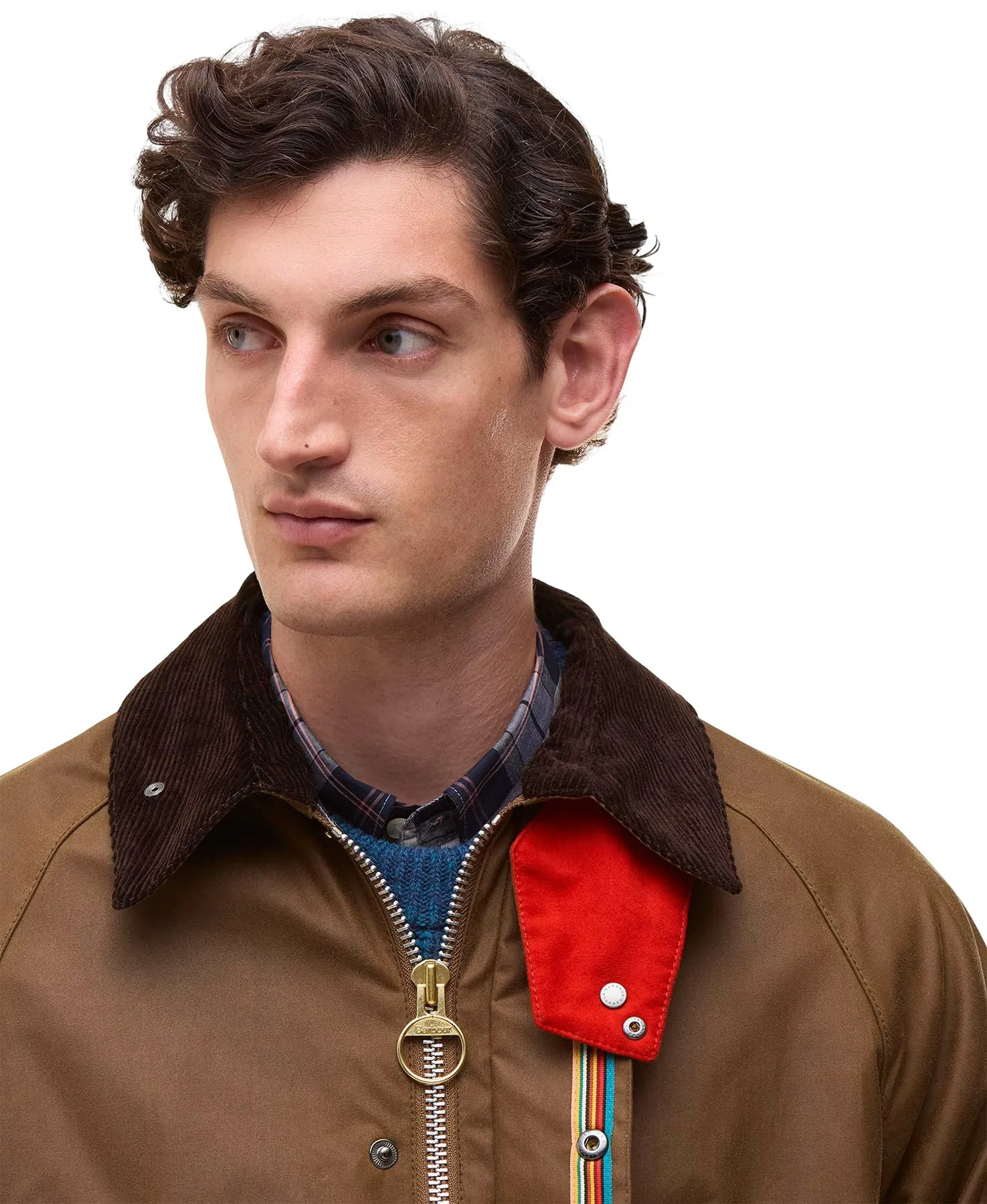 Barbour X Paul Smith Oversized Bedale Wax Jacket - Unisex|-|Manteau surdimensionné ciré Bedale Barbour X Paul Smith - Unisexe sold by Altitude Sports product image thumbnail 3