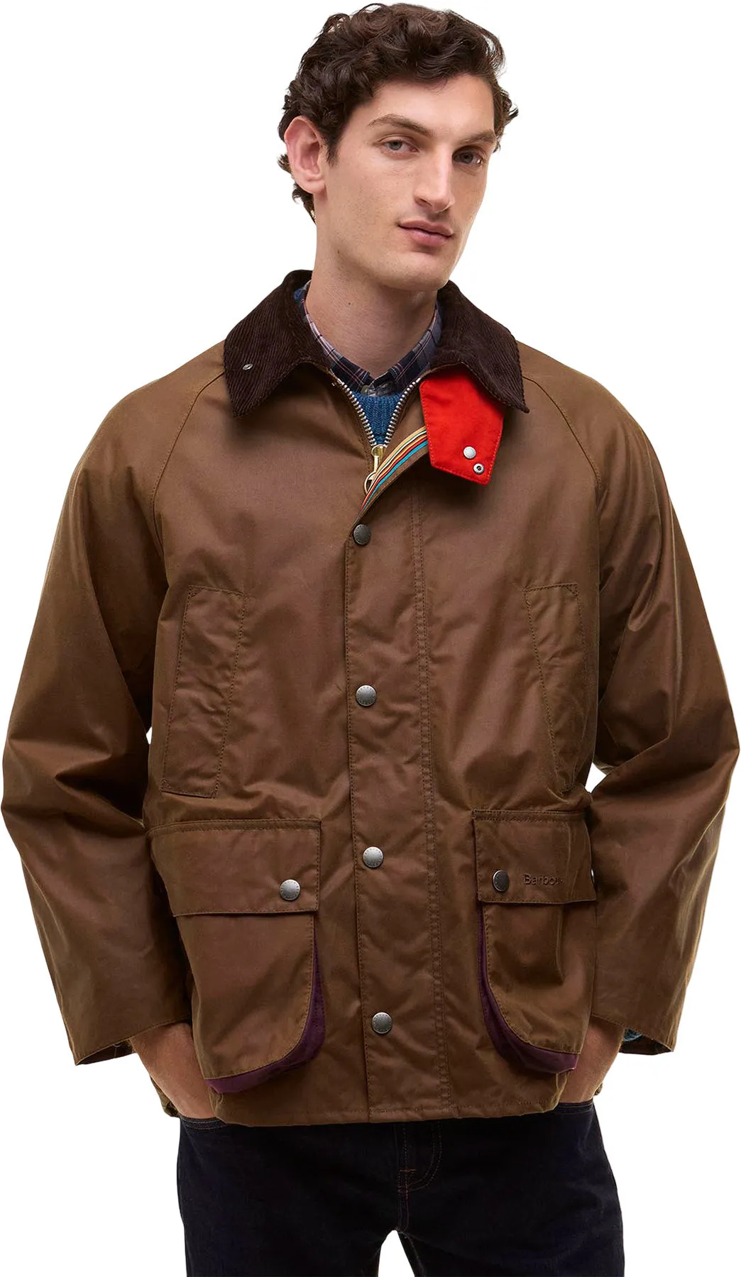 Barbour X Paul Smith Oversized Bedale Wax Jacket - Unisex|-|Manteau surdimensionné ciré Bedale Barbour X Paul Smith - Unisexe sold by Altitude Sports product image thumbnail 4