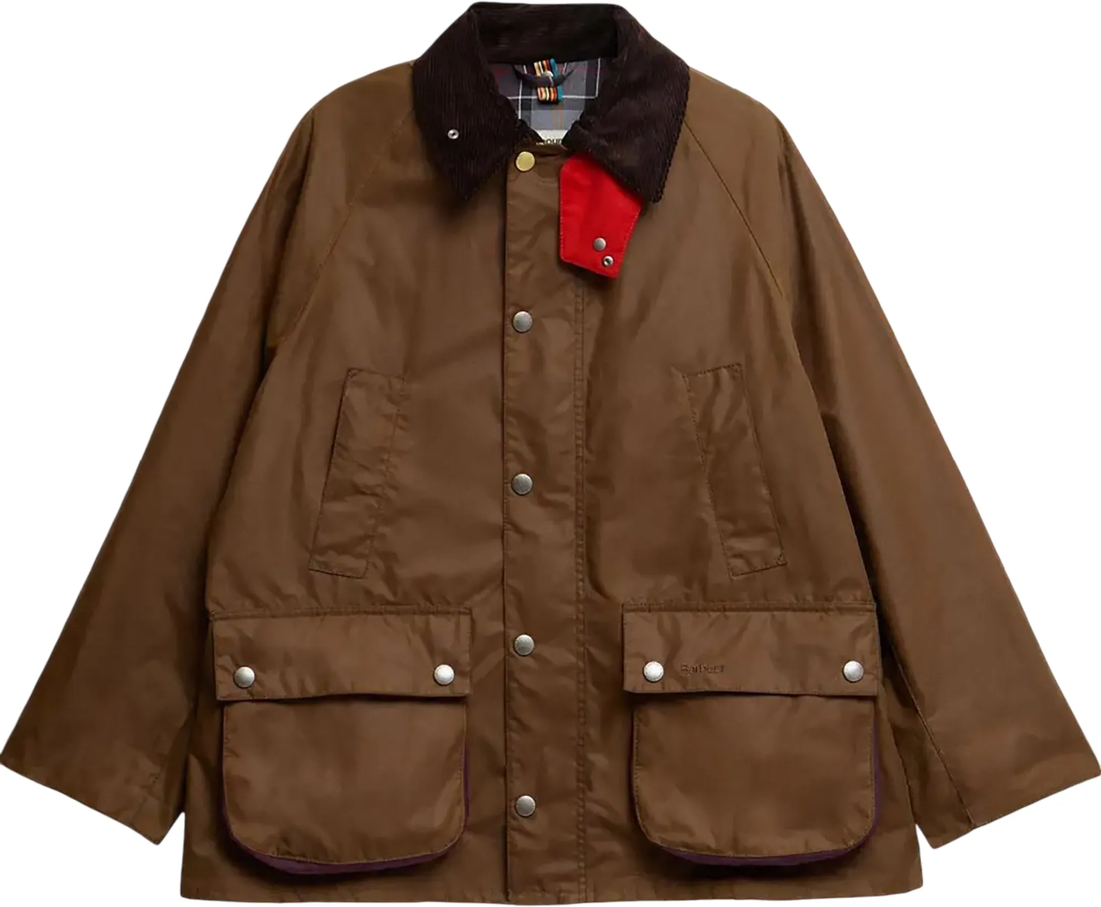 Barbour X Paul Smith Oversized Bedale Wax Jacket - Unisex|-|Manteau surdimensionné ciré Bedale Barbour X Paul Smith - Unisexe sold by Altitude Sports