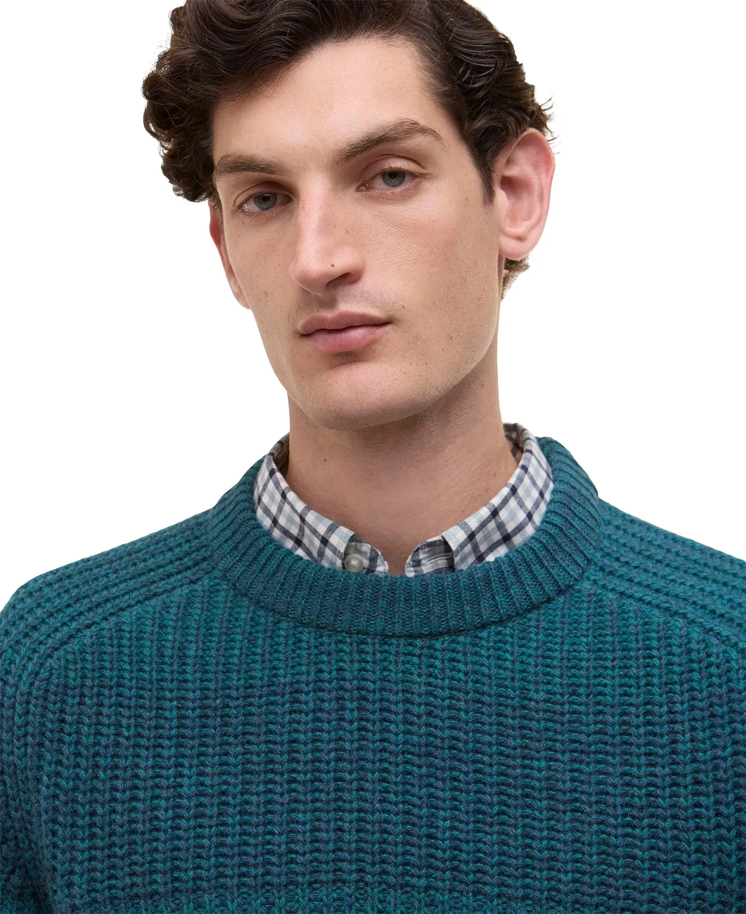 Barbour X Paul Smith Saddle Crew Neck Sweater - Men's|-|Chandail à col rond Saddle Barbour X Paul Smith - Homme sold by Altitude Sports product image thumbnail 4