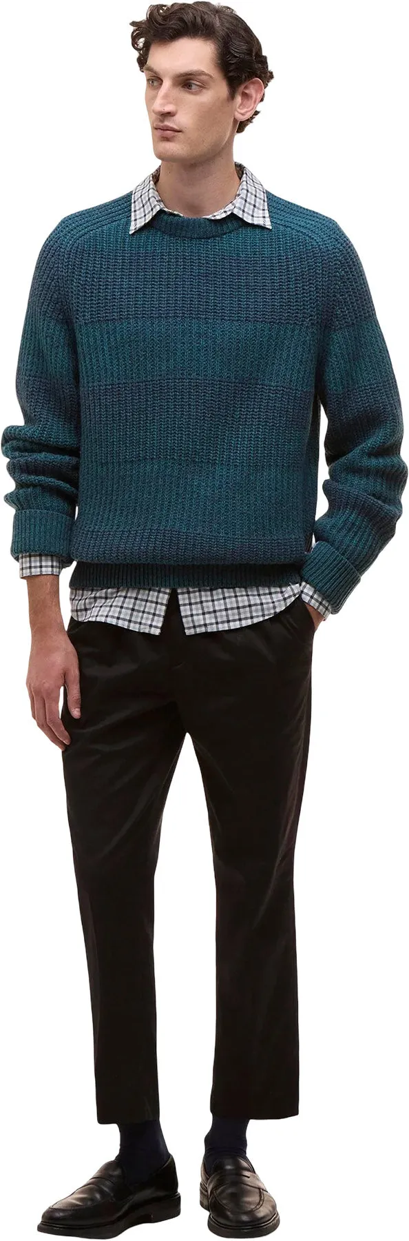 Barbour X Paul Smith Saddle Crew Neck Sweater - Men's|-|Chandail à col rond Saddle Barbour X Paul Smith - Homme sold by Altitude Sports