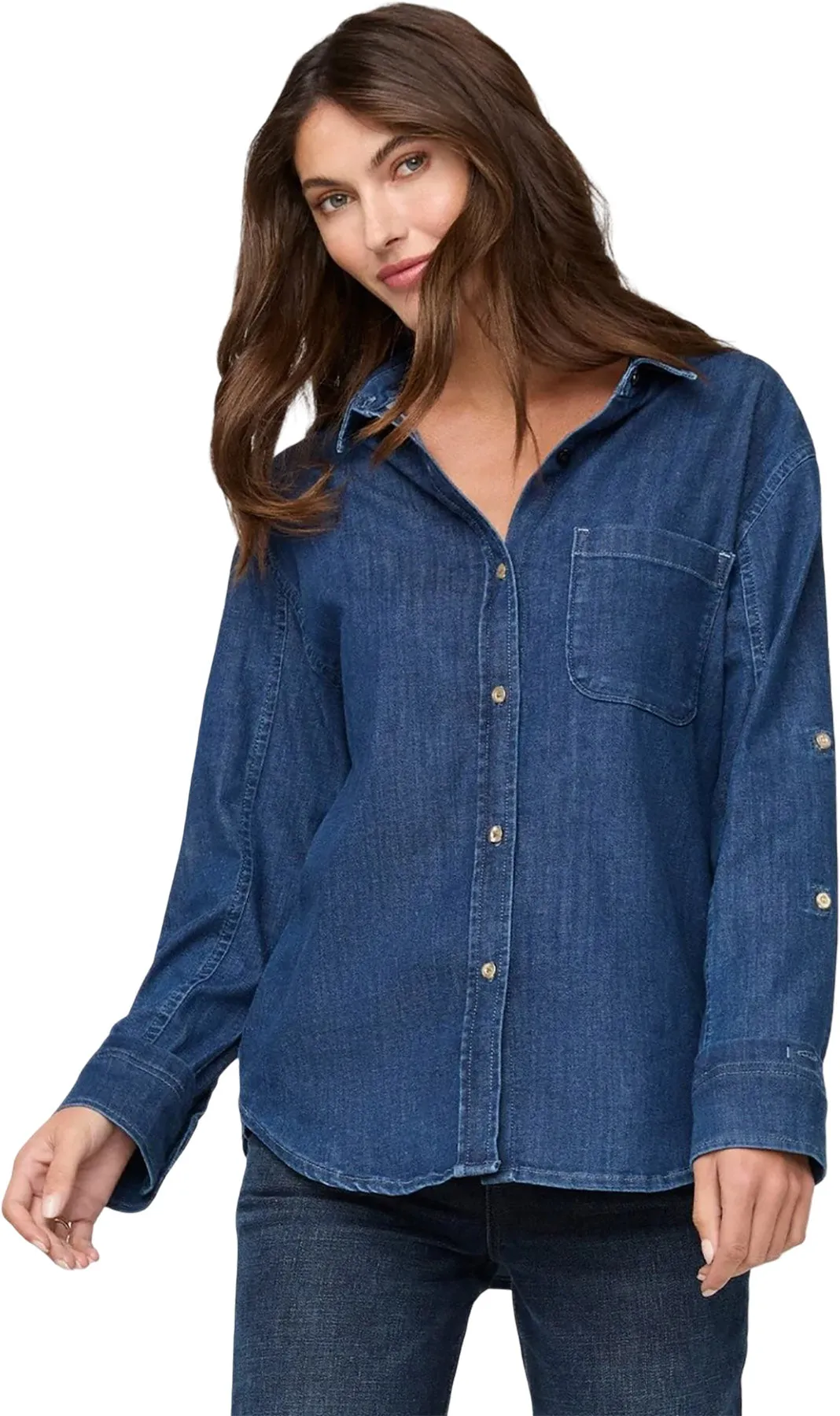 Performance Denim Lite Relaxed Button Down Shirt - Women's|-|Chemise boutonnée décontractée Performance Denim Lite - Femme sold by Altitude Sports