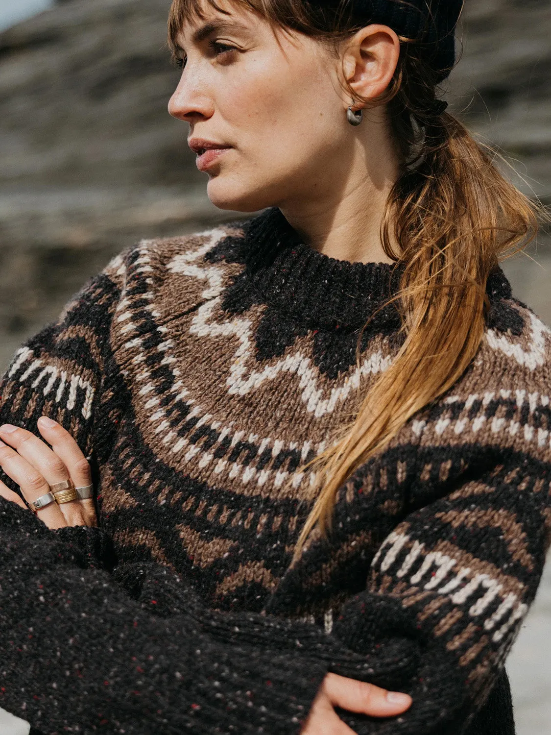 Porth Fair Isle Yoke Jumper - Women's|-|Chandail à empiècement en jersey Jacquard Porth - Femme sold by Altitude Sports product image thumbnail 4