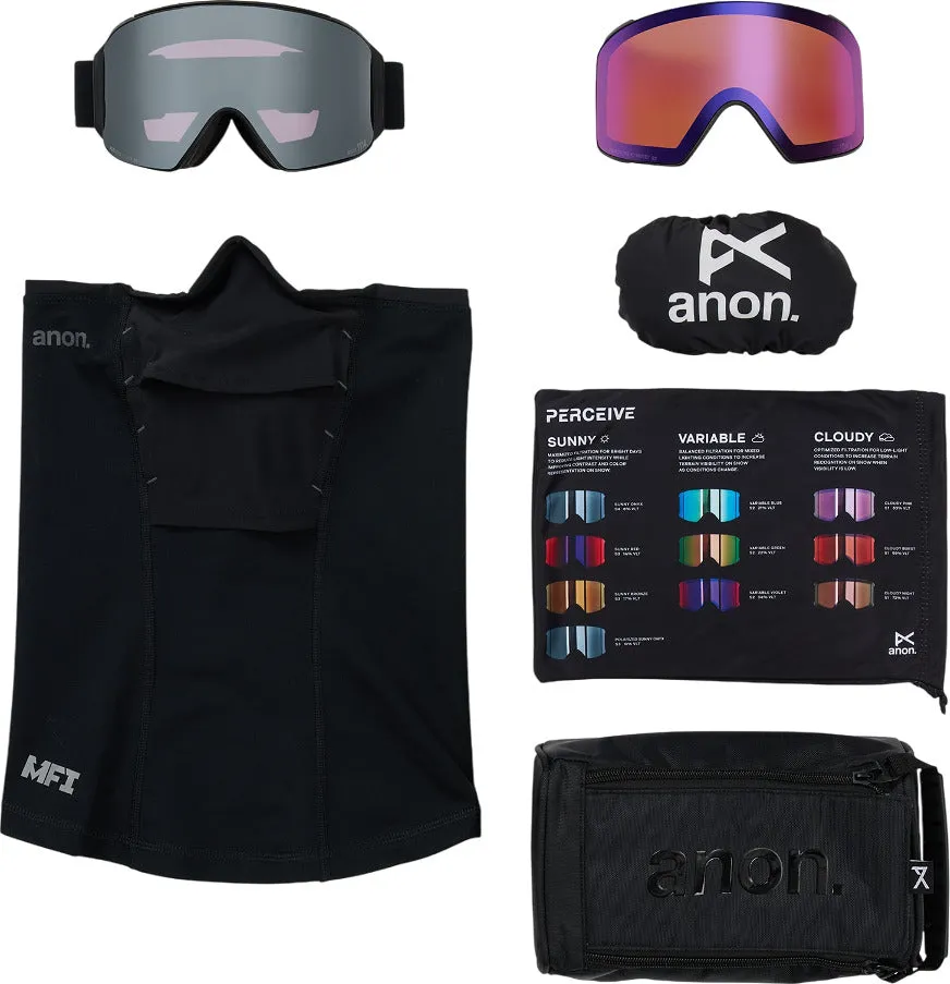 M4 Cylindrical Goggles + Bonus Lens + MFI Face Mask - Unisex|-|Lunettes de ski cylindriques M4 + Écran supplémentaire + Cache-cou MFI - Unisexe sold by Altitude Sports product image thumbnail 3