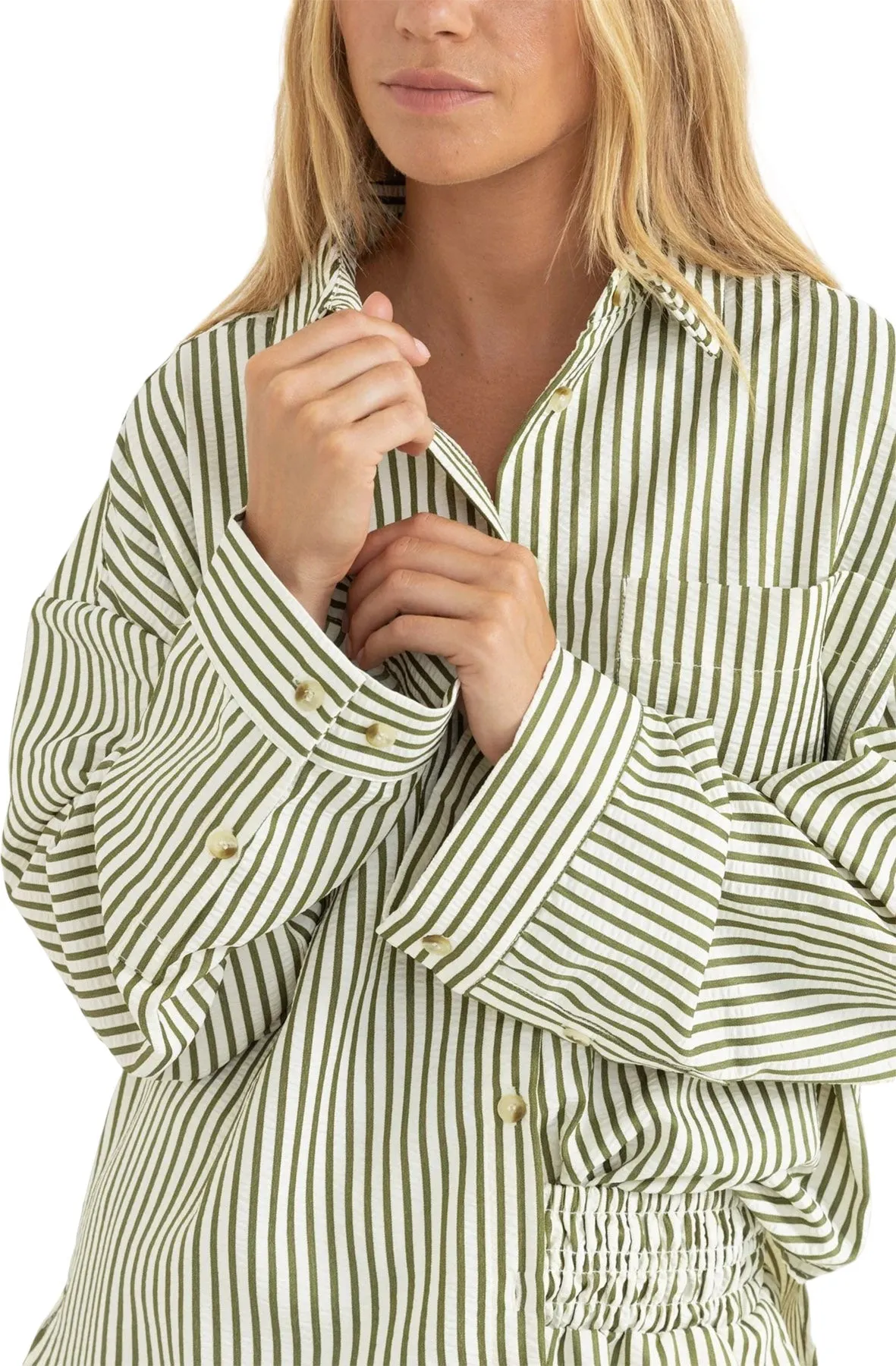 Cove Stripe Long Sleeve Shirt - Women's|-|Chemise à manches longues à rayures Cove - Femme sold by Altitude Sports product image thumbnail 3
