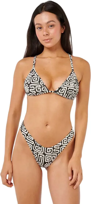 Sunset Jacquard Skimpy Coverage Bikini Bottom - Women's|-|Bas de bikini à couverture minimaliste en jacquard Sunset - Femme sold by Altitude Sports