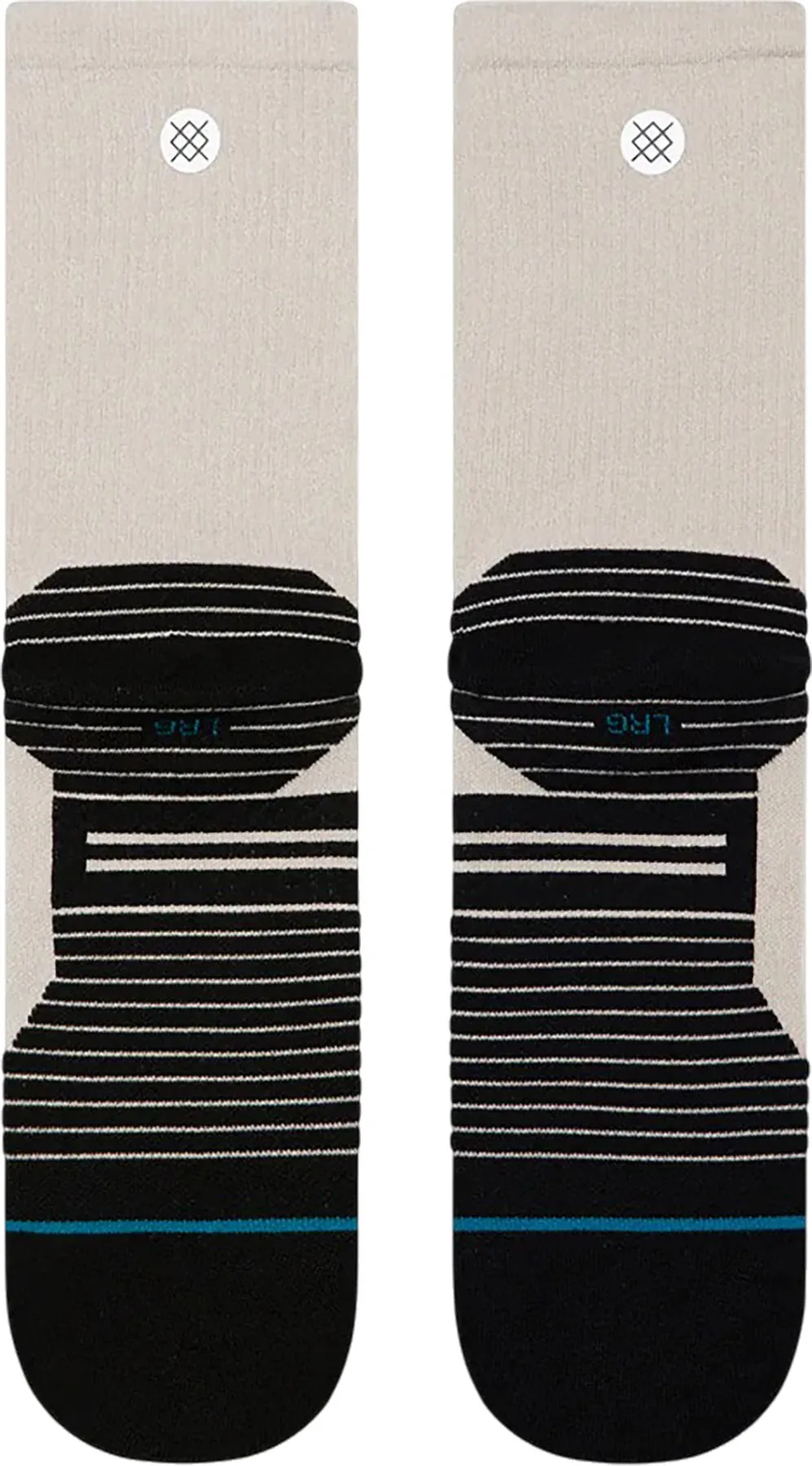 Run Light Ribbed Crew Socks - Unisex|-|Chaussettes mi-mollet côtelées Run Light - Unisexe sold by Altitude Sports product image thumbnail 3
