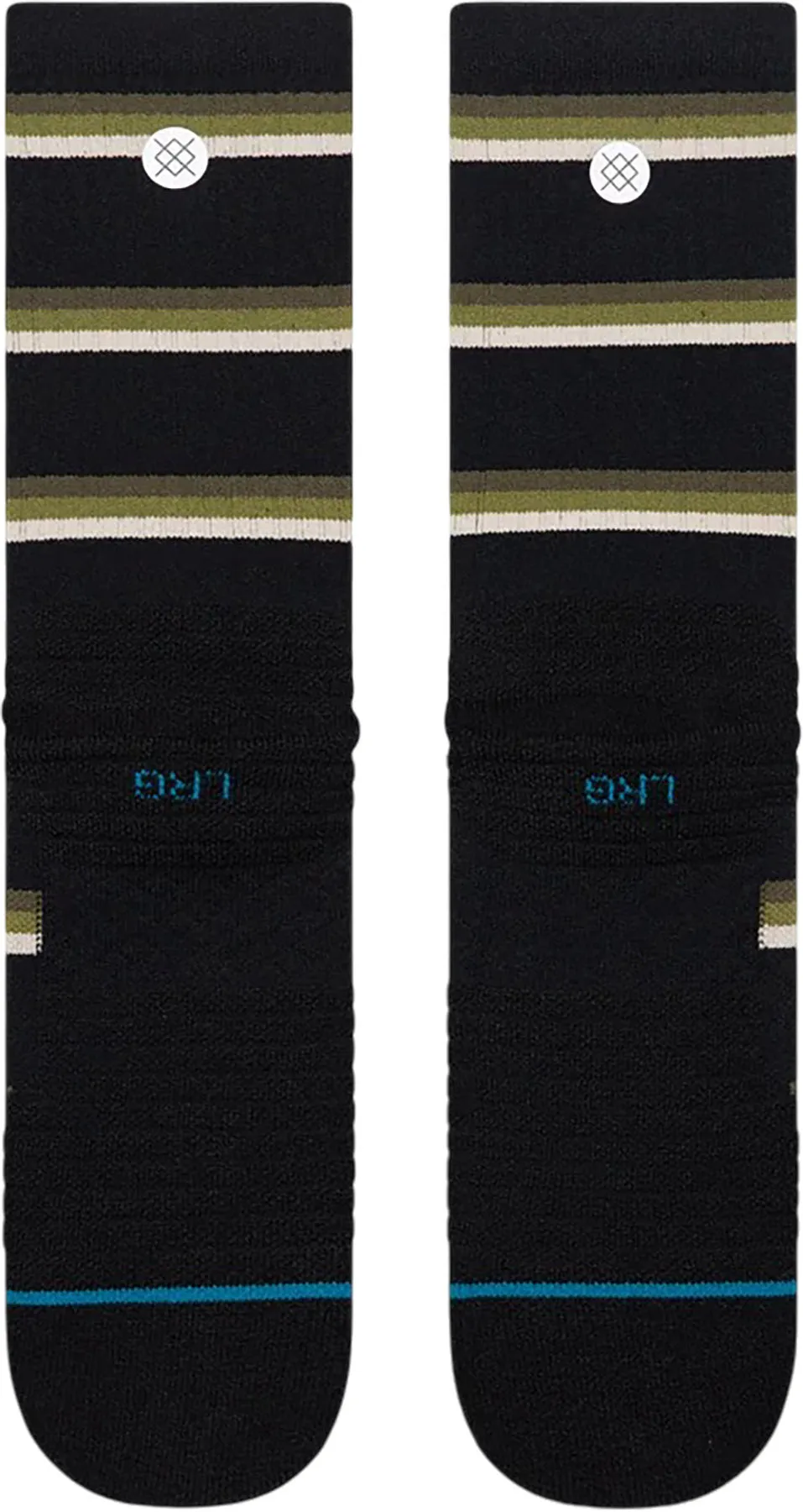 Multistripe Mid Ribbed Crew Socks - Unisex|-|Chaussettes mi-mollet côtelées multirayures - Unisexe sold by Altitude Sports product image thumbnail 2